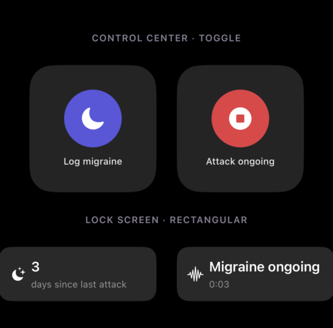 Control Center toggle and Lock Screen widget to start or end an attack from anywhere